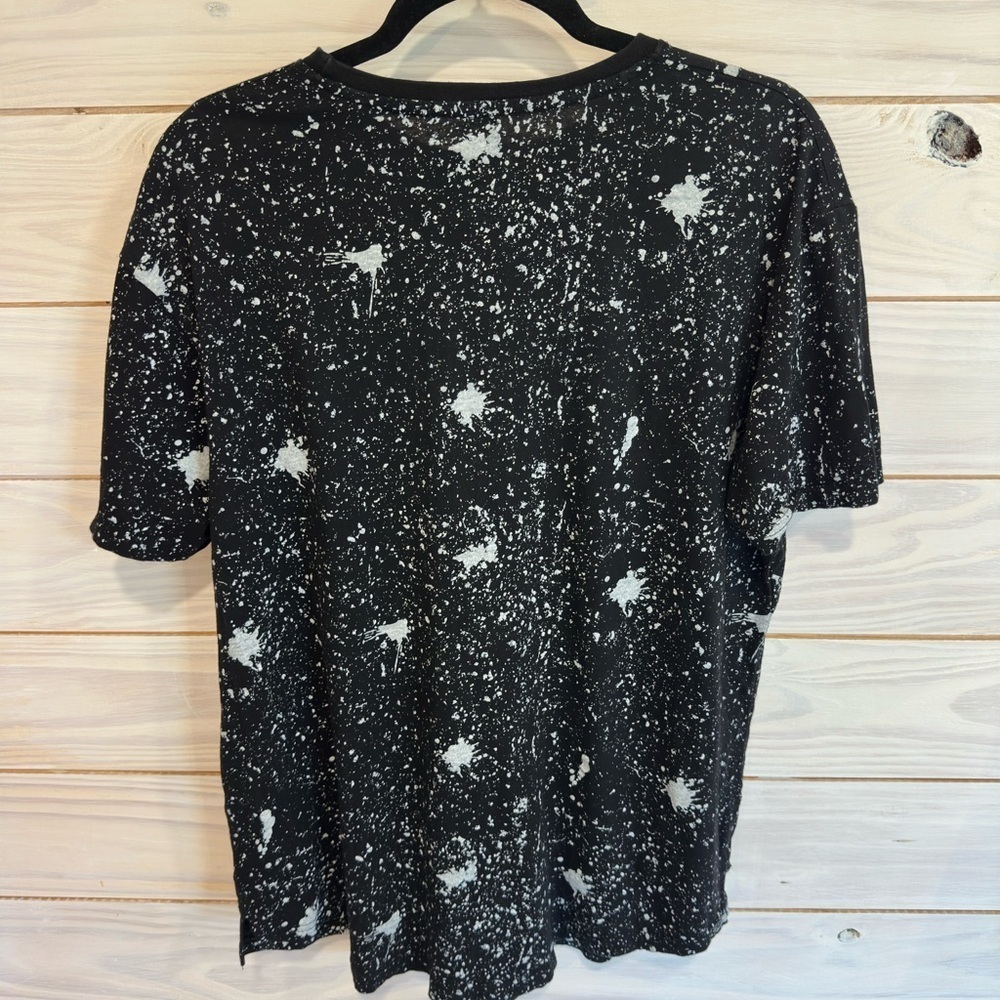 Phat Farm Black Tee with White Splatter - Picture 6 of 6